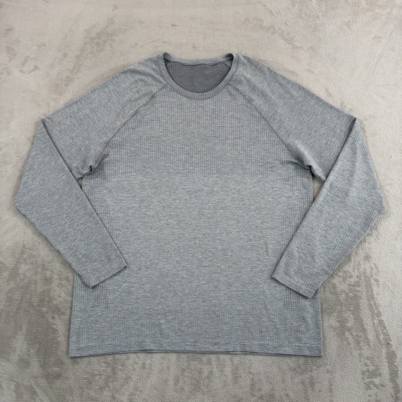 lululemon athletica Other - Lululemon Metal Vent Tech T Shirt Heather Grey Men 2XL Long Sleeve Training Gym